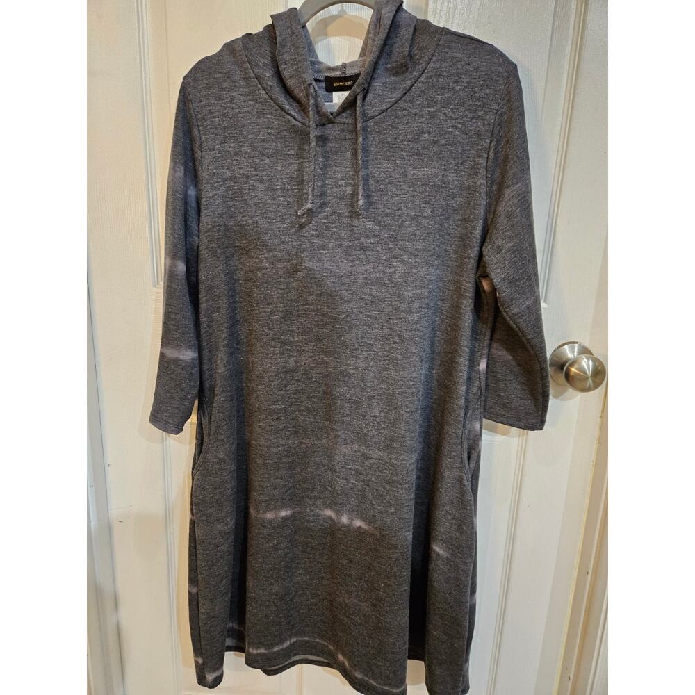Expresso Gray Hoodie Dress Size XL